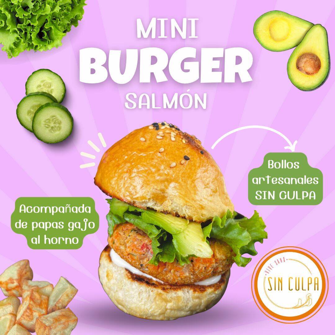 Mini burger salmón