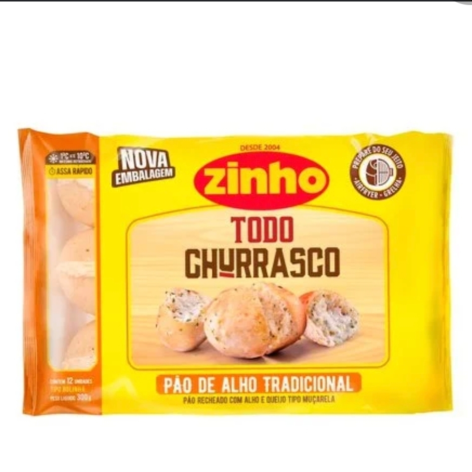 Pacote pão de alho Zinho Tradicional