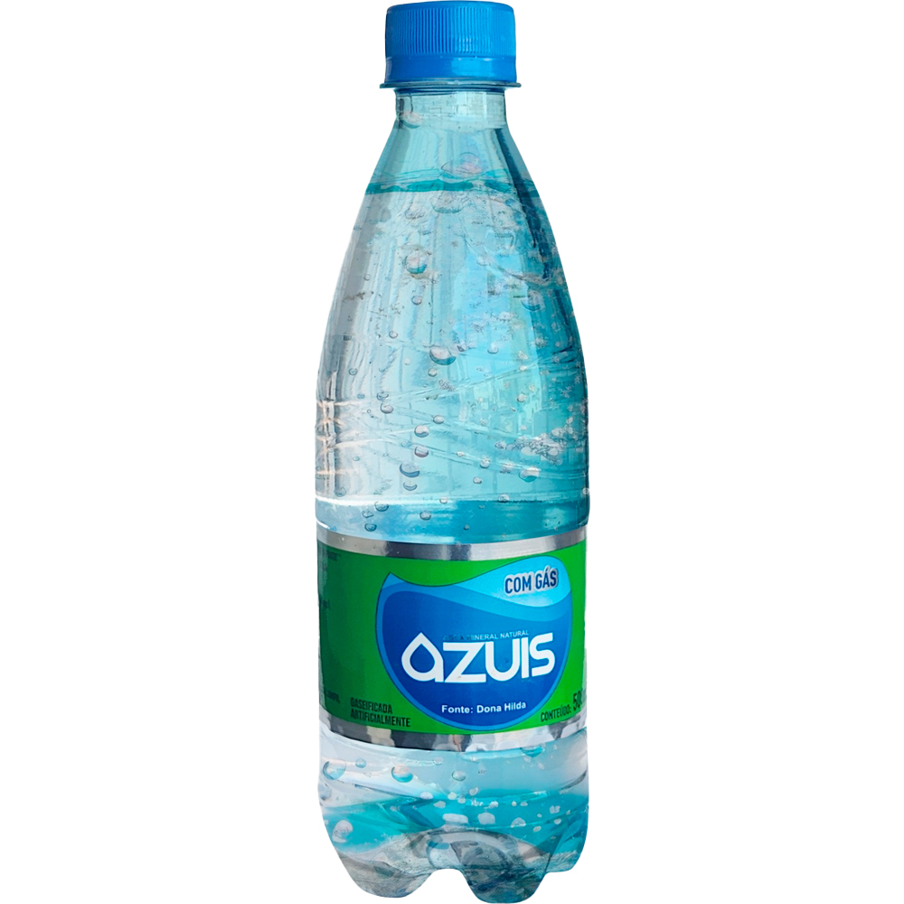 Água com gás azuis 500ml