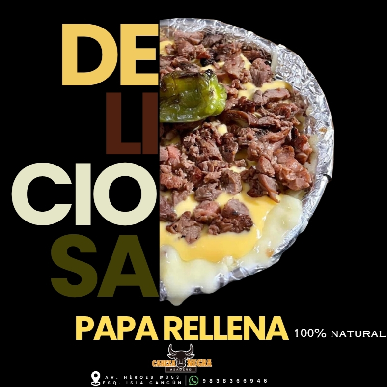Papa Rellena Filete de Pollo