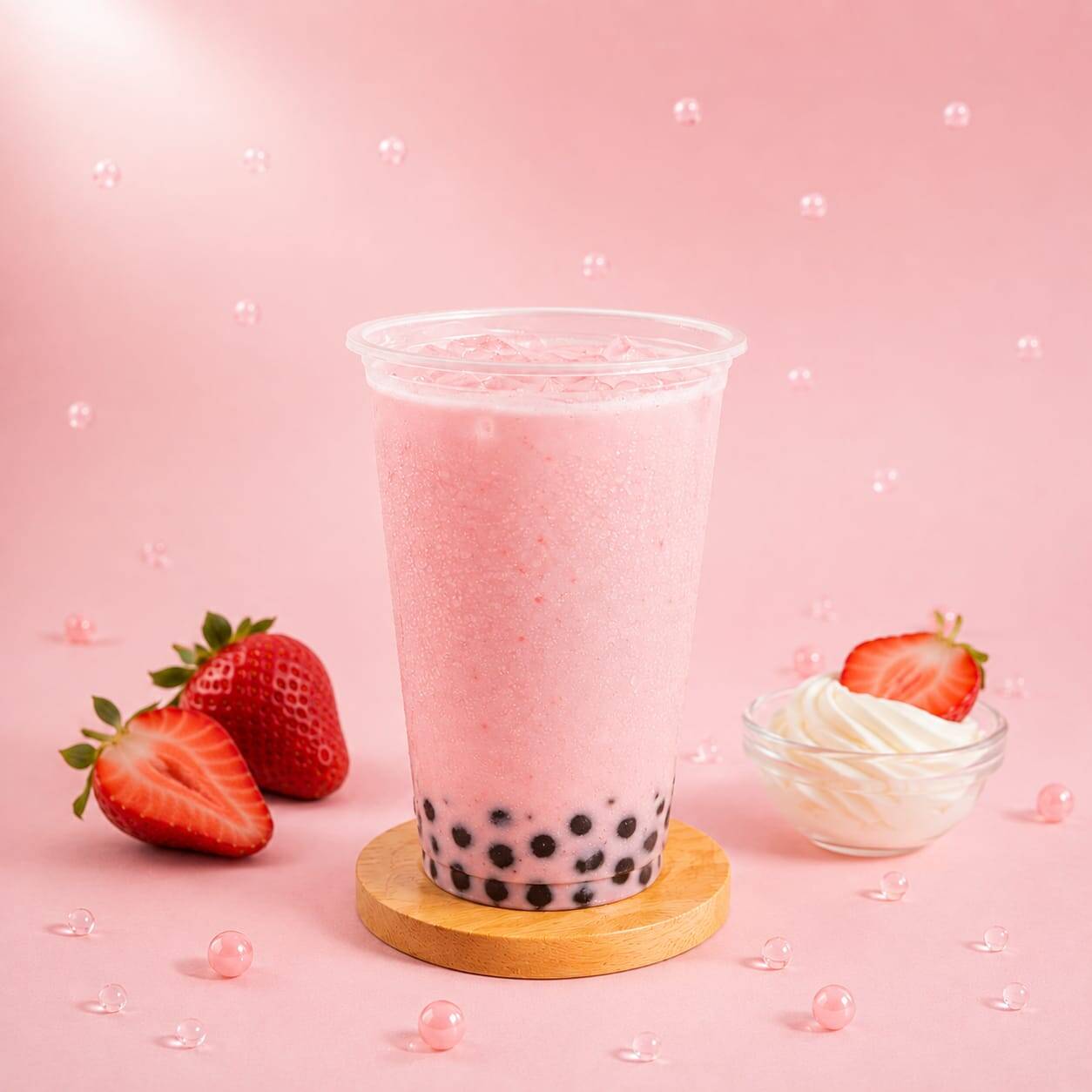 Pink Cream Boba