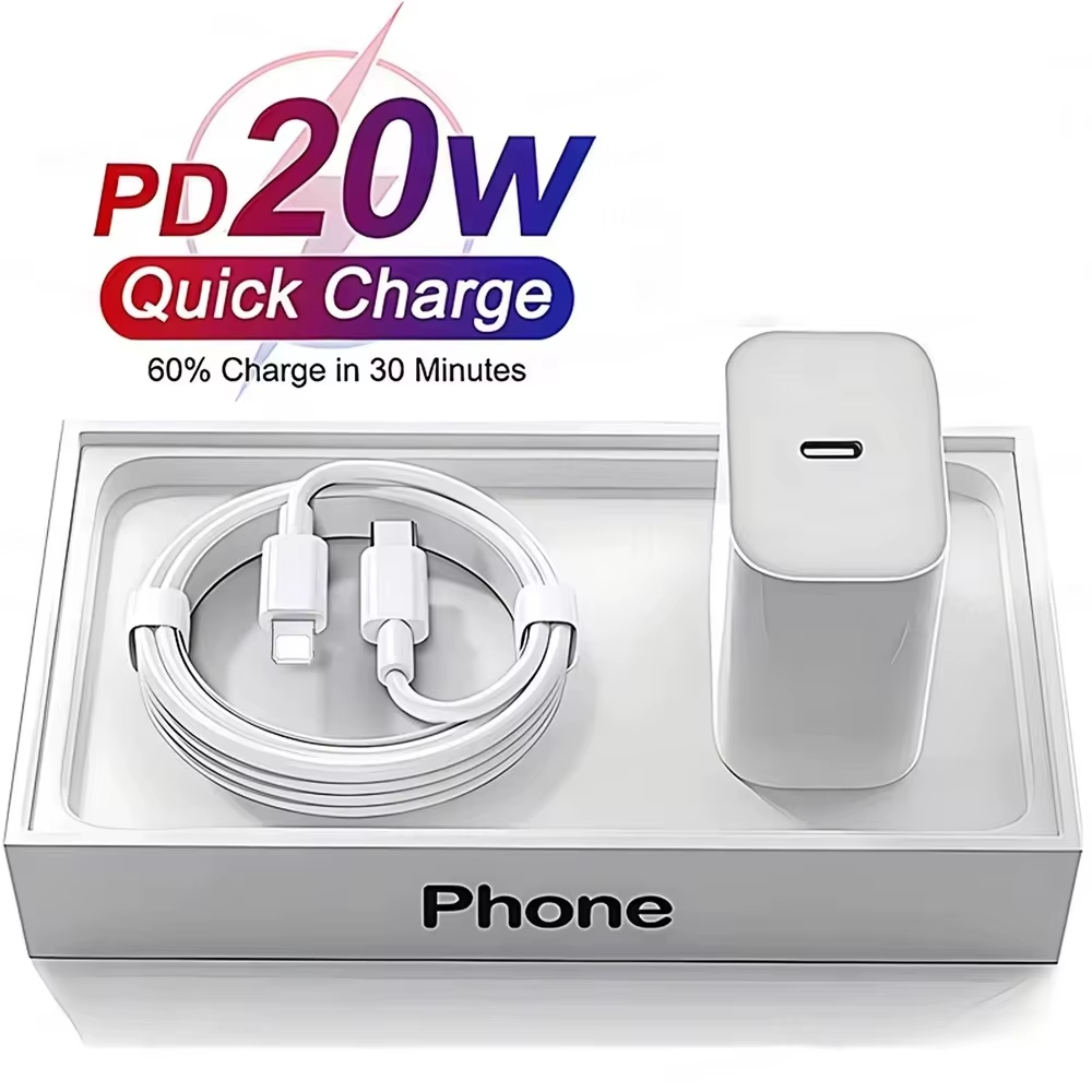 Cargador de Iphone C a Lightning 20w Rapida