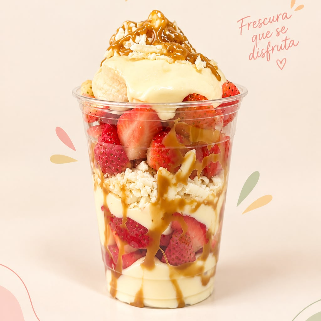 Fresas con crema