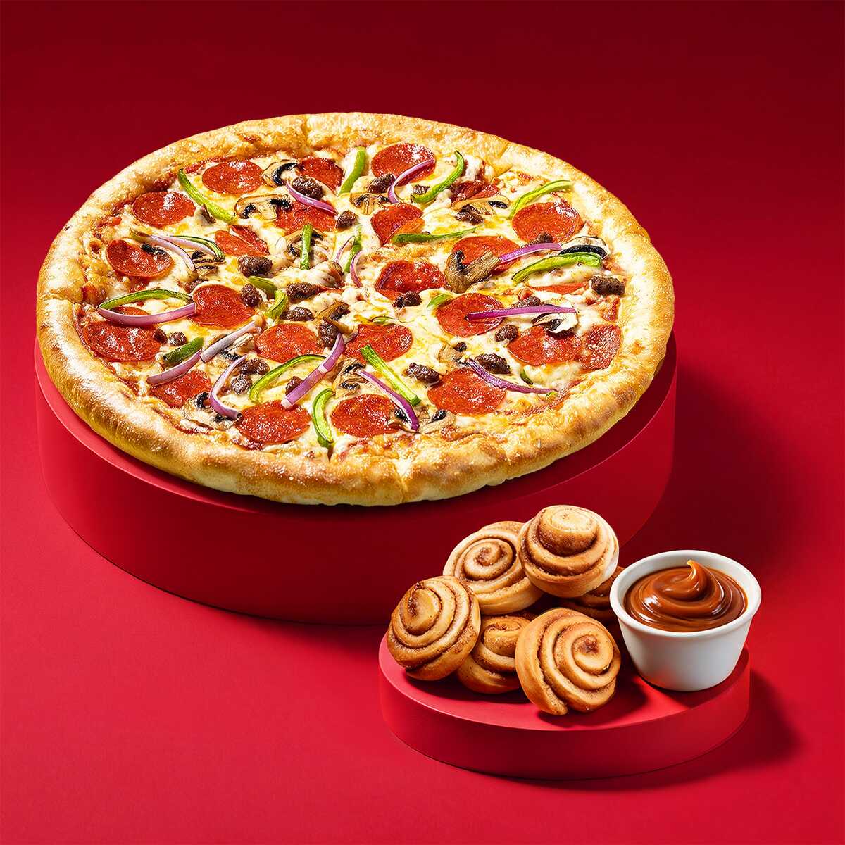 Pizza especialidad + bizcochitos