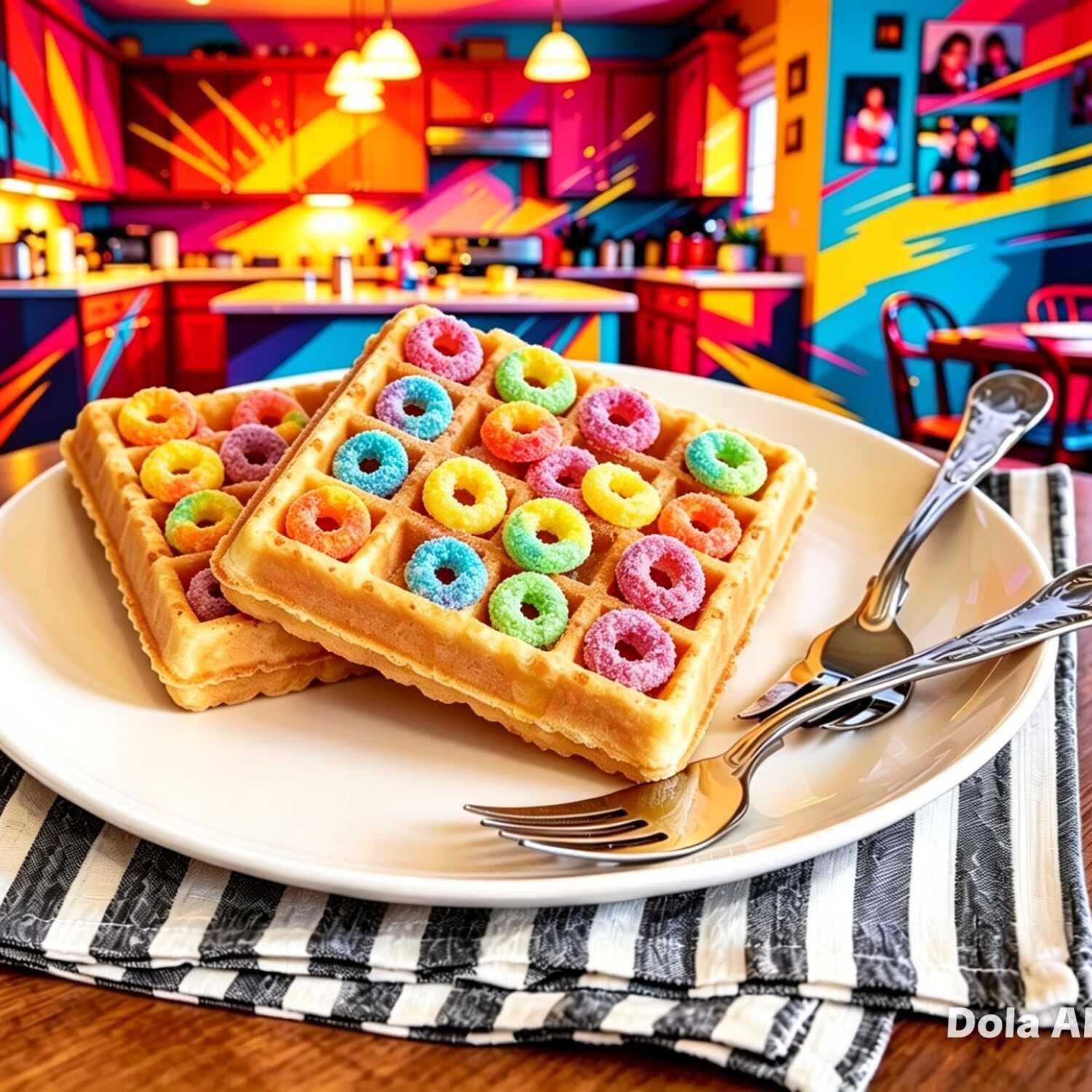 Wafle arcoiris