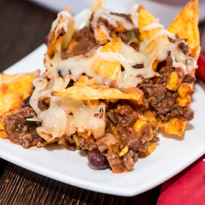 Nachos con Carne Molida
