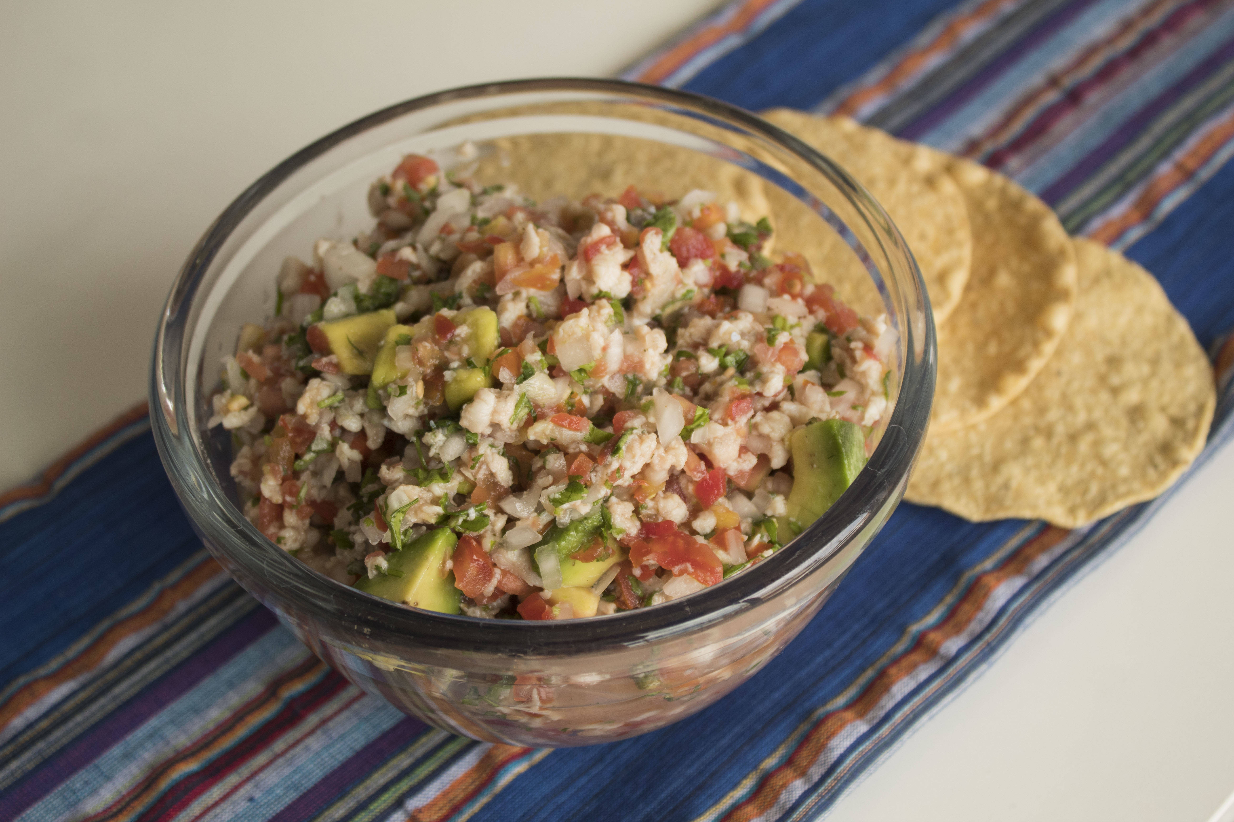 1 CEVICHE DE PESCADO + 1 AGUA FRESCA 1/2L