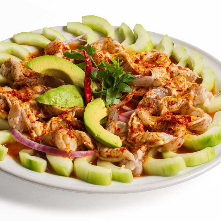 Aguachiles Rojo con Pulpo