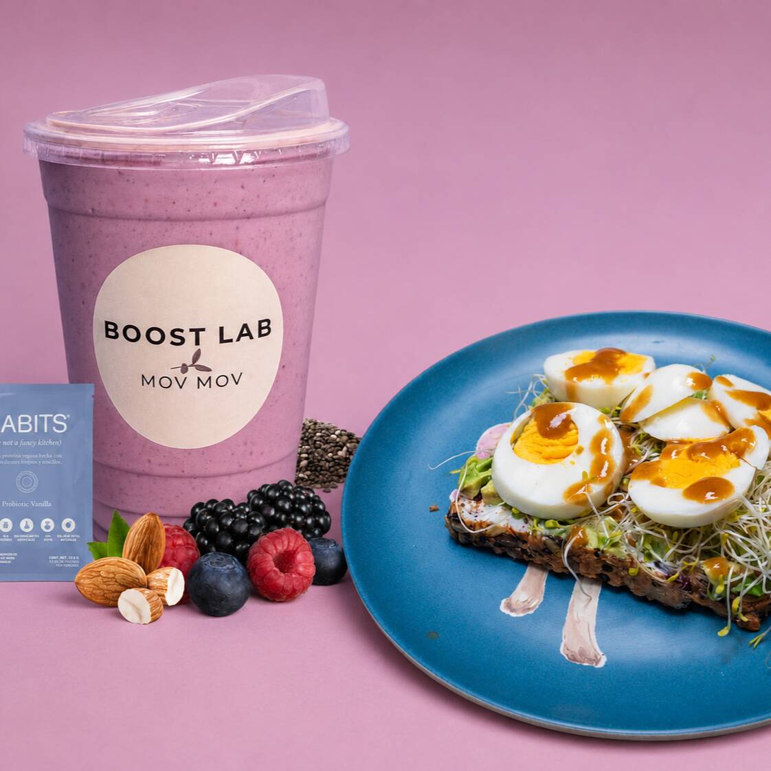 High Protein Recovery | Berry Pump + Avo Toast