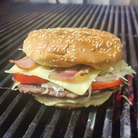 Promo 🤑 Hamburguesa Doble Queso y Tocino