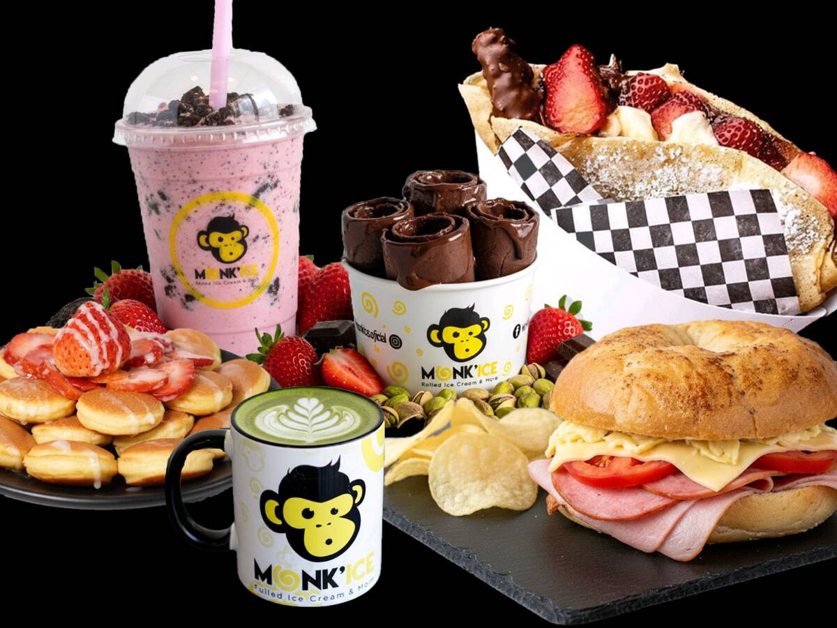 Monk'Ice Helados en Rollo, Crepas y postres