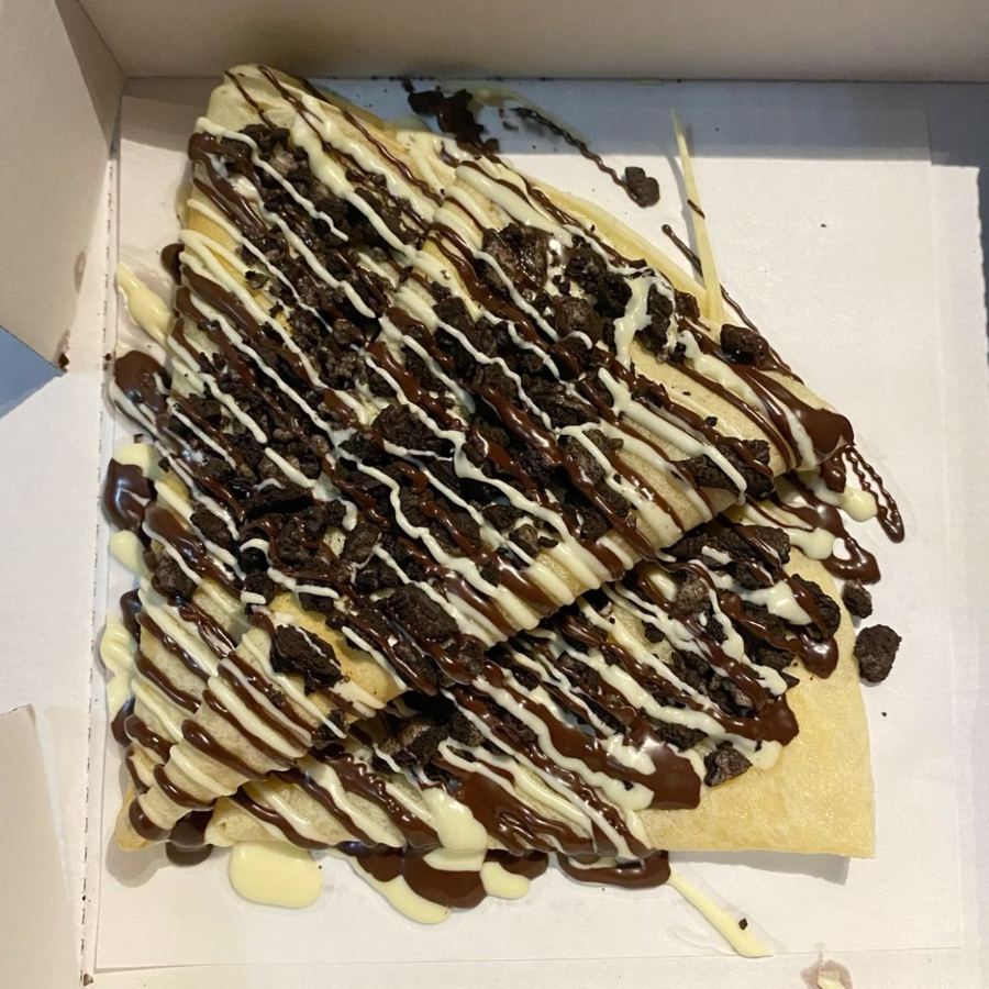 Crepa oreo, Nutella y lechera