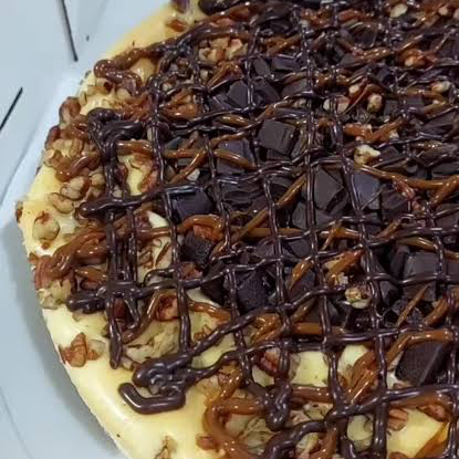Rebanada de Pay de Chocolate con Queso