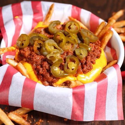 Papas a La Francesa 200g con 200g de chilli y ques