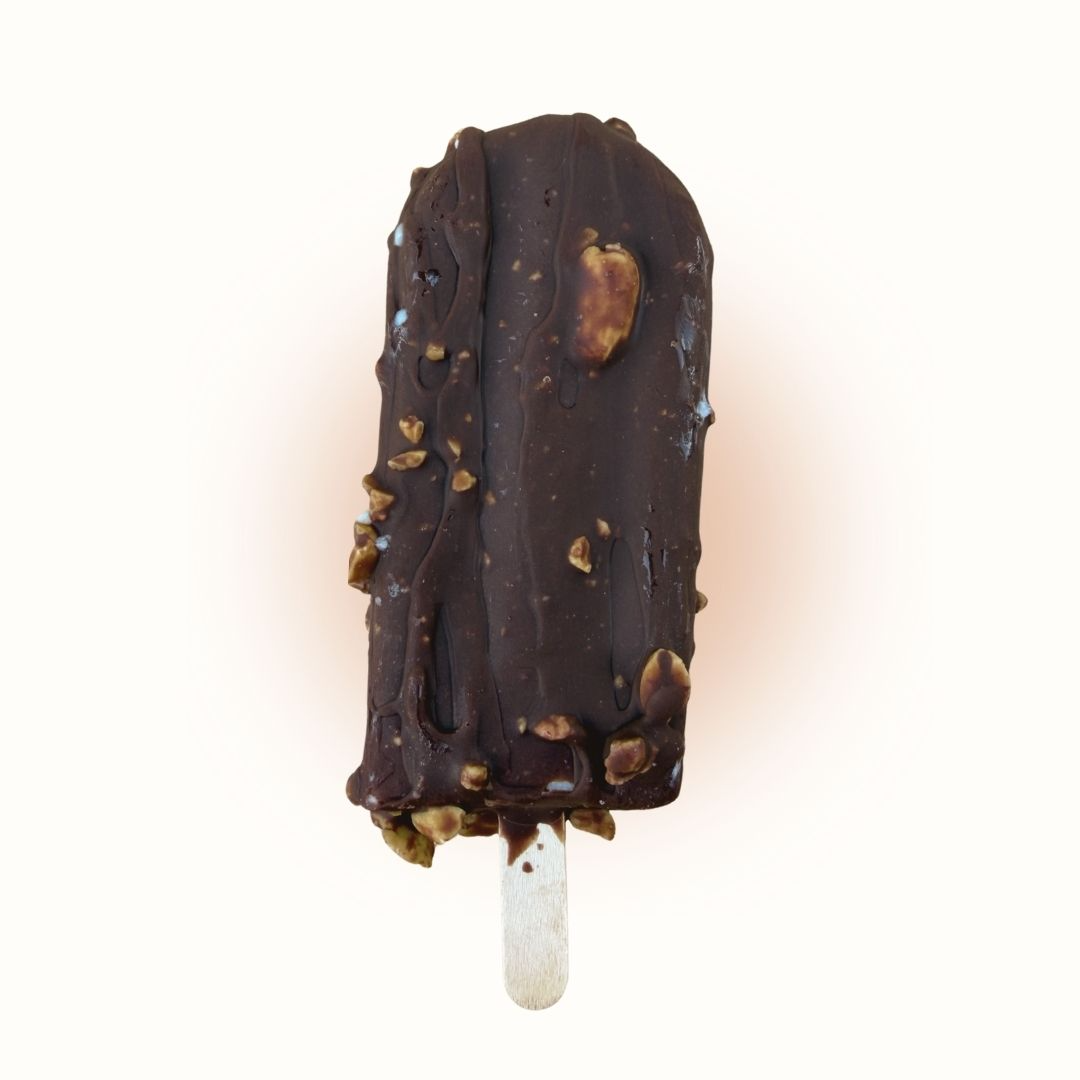 Crema de Vainilla cubierta de Chocolate Garapiñado