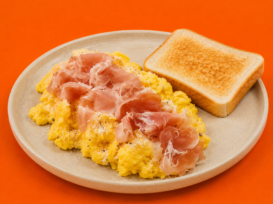 Huevos Jamon serrano