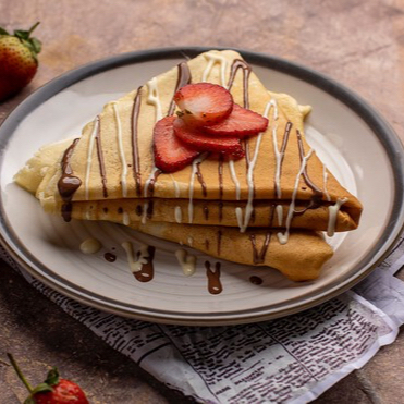 Crepa de Crema de Maní con Mermelada