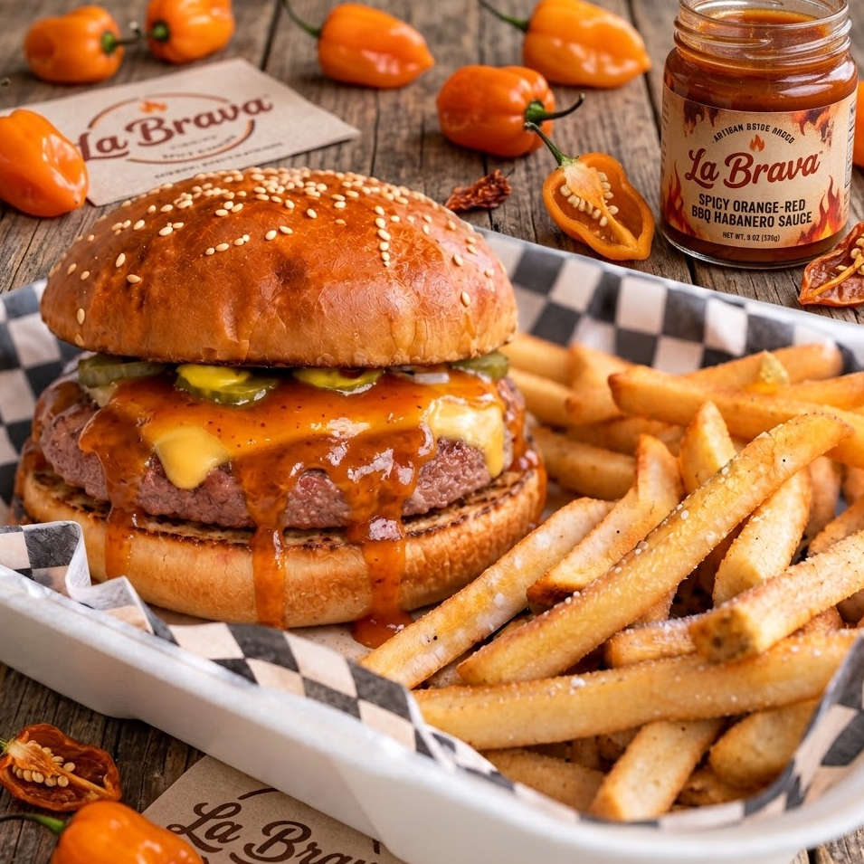 COMBO LA BRAVA (BBQ Habanero) + Papas