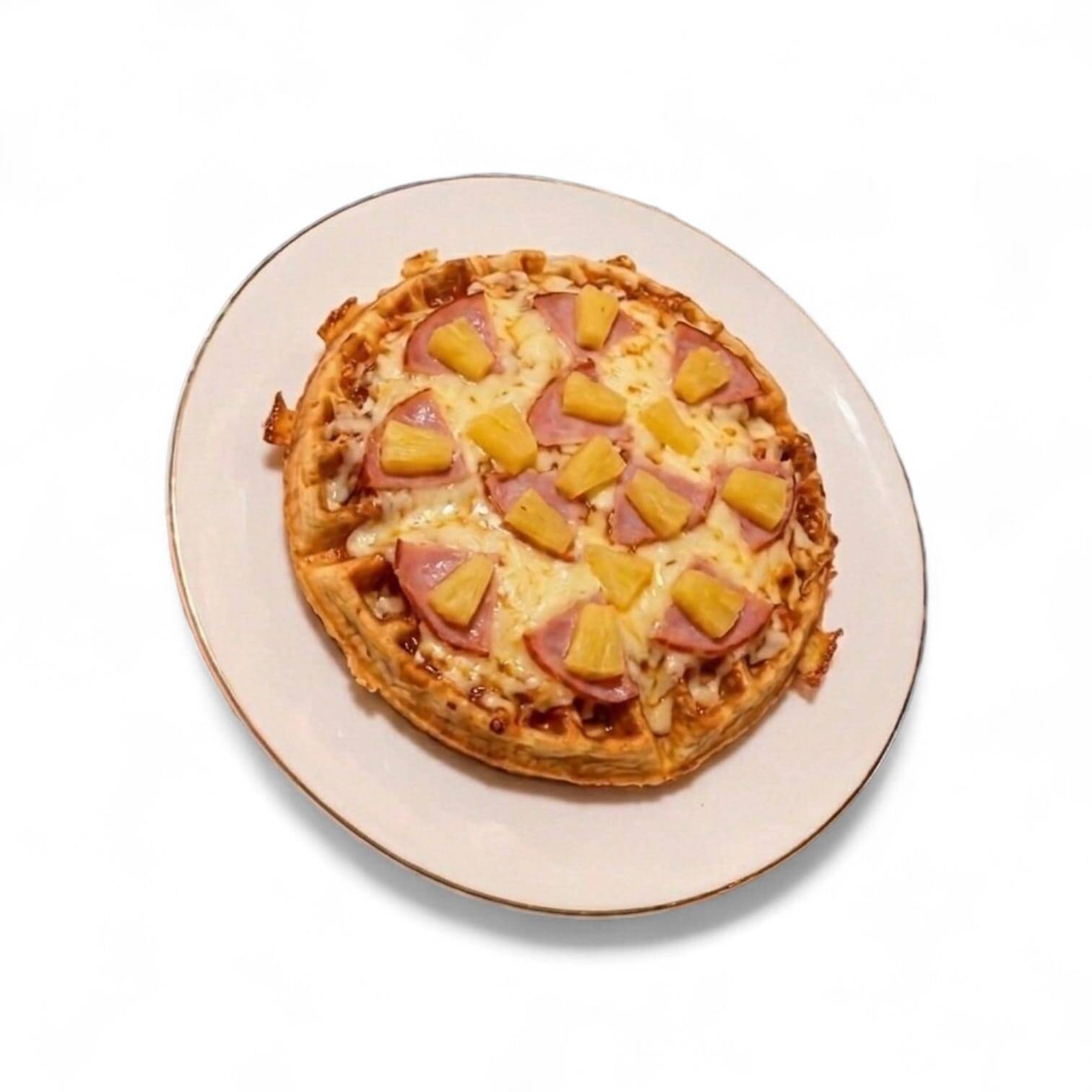 Waffle Hawaiano con Papas
