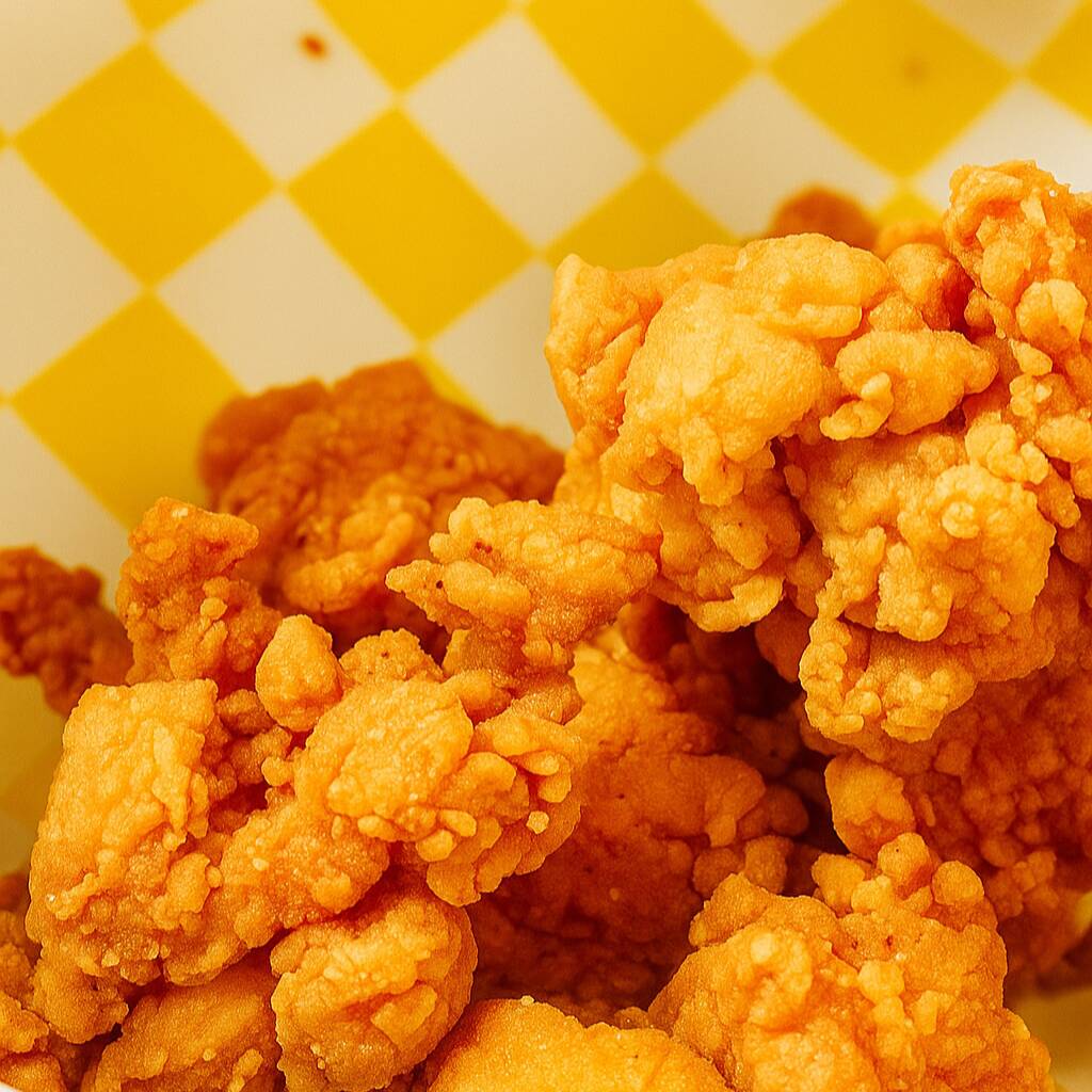POLLO FRITO COREANO CON PAPAS Y ADEREZO