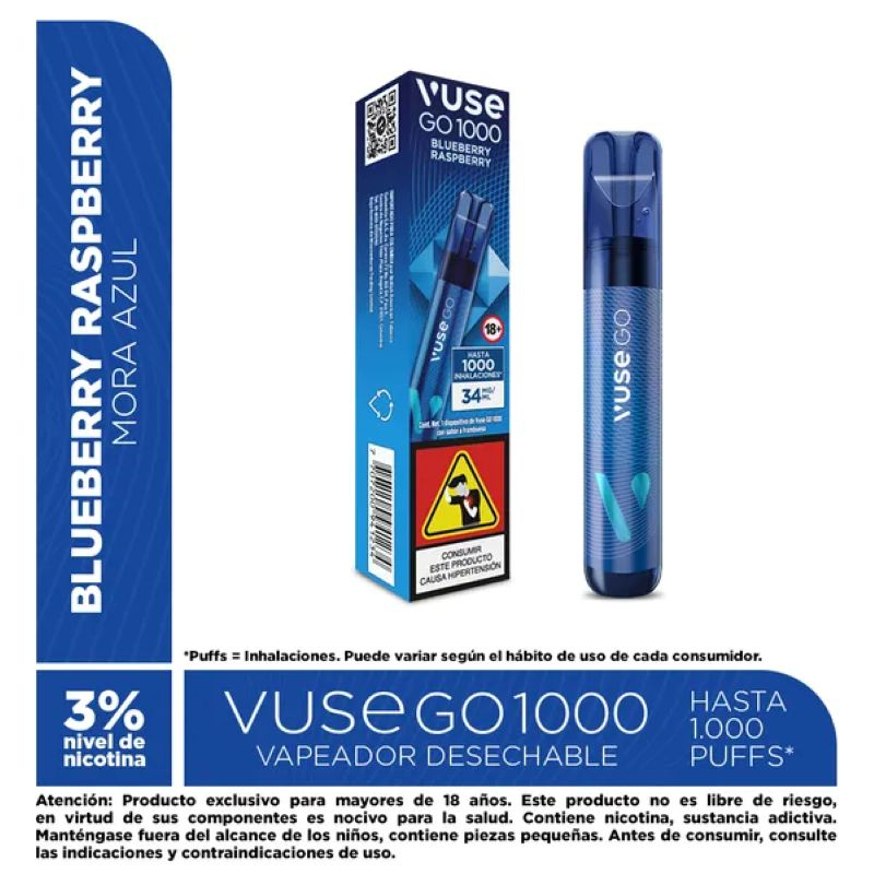 Vuse Go 1000 Blueberry Raspberry