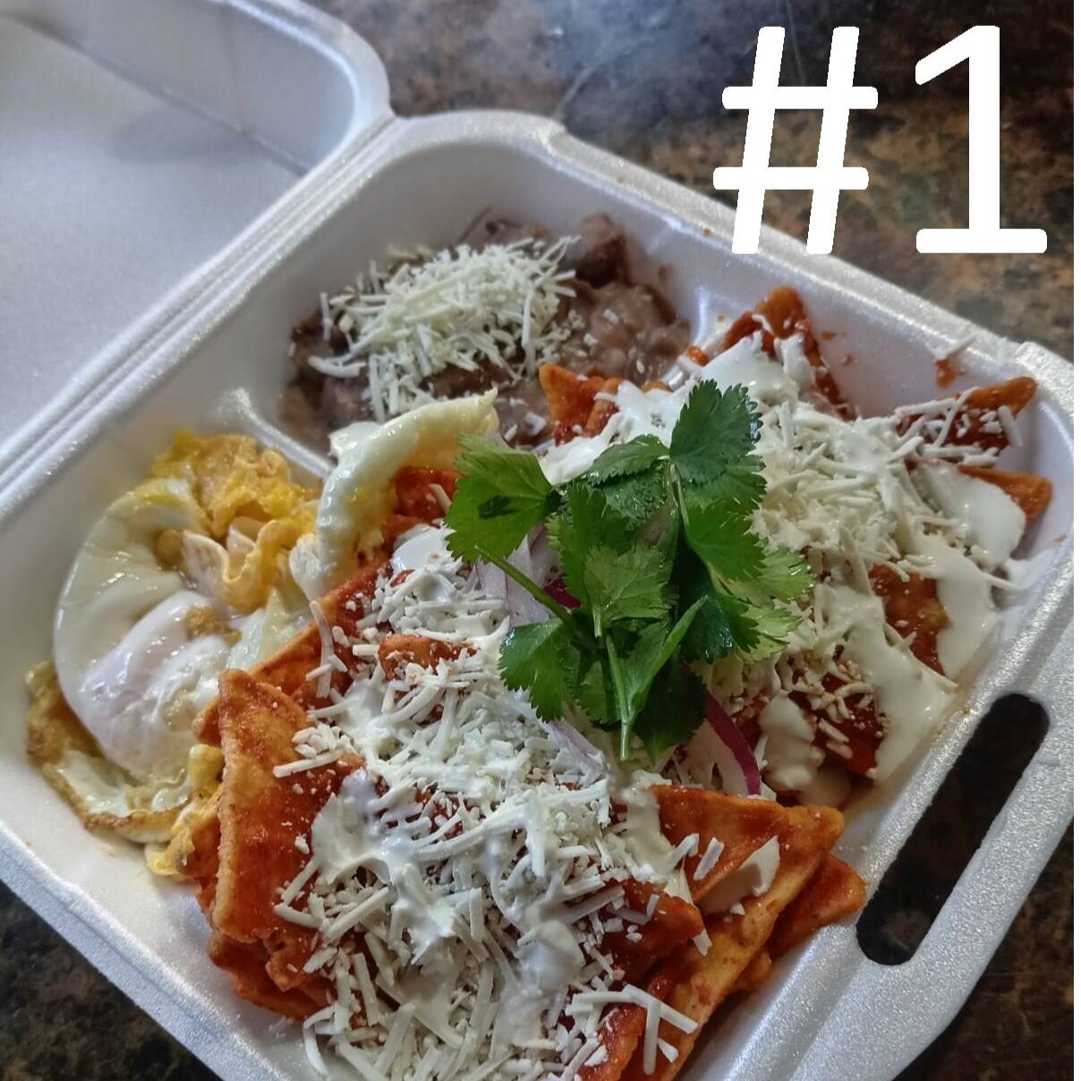 CHILAQUILES 🌶️ROJOS🌶️ MEDIANO