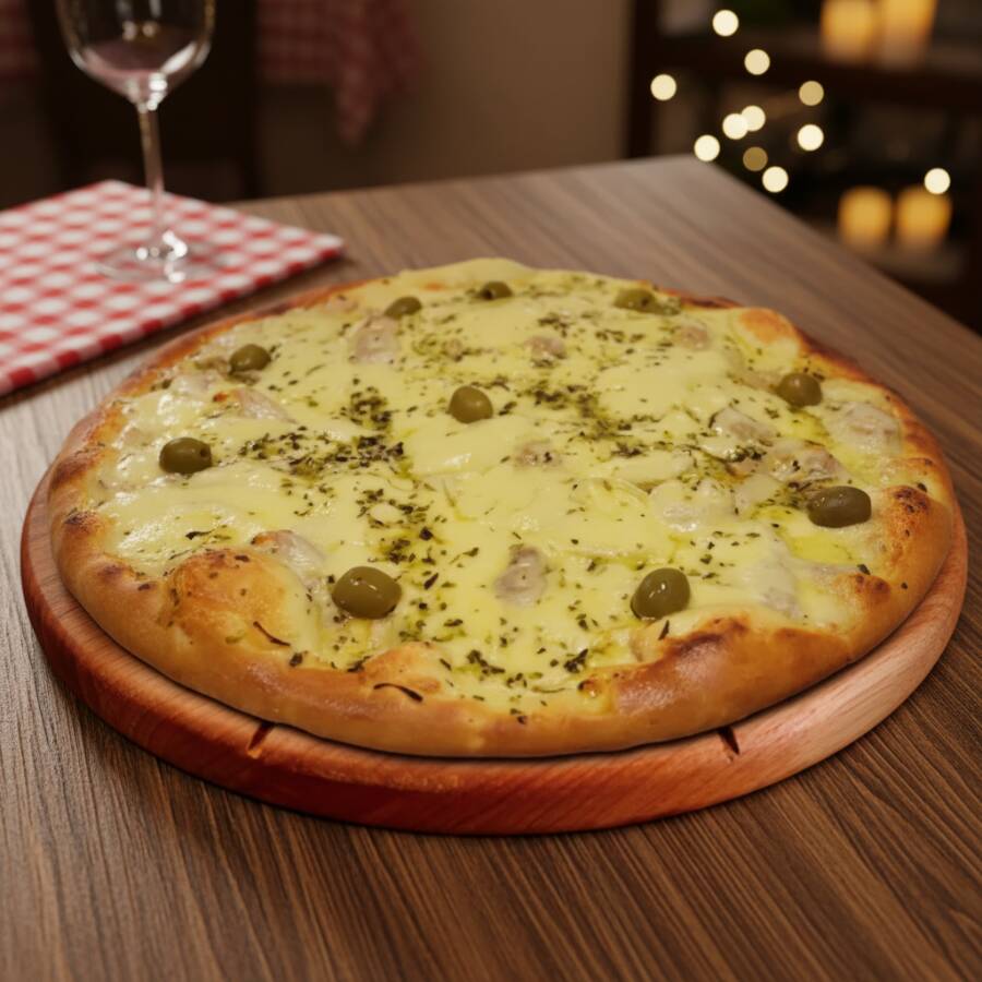 Atum Solido, cebola e mussarela