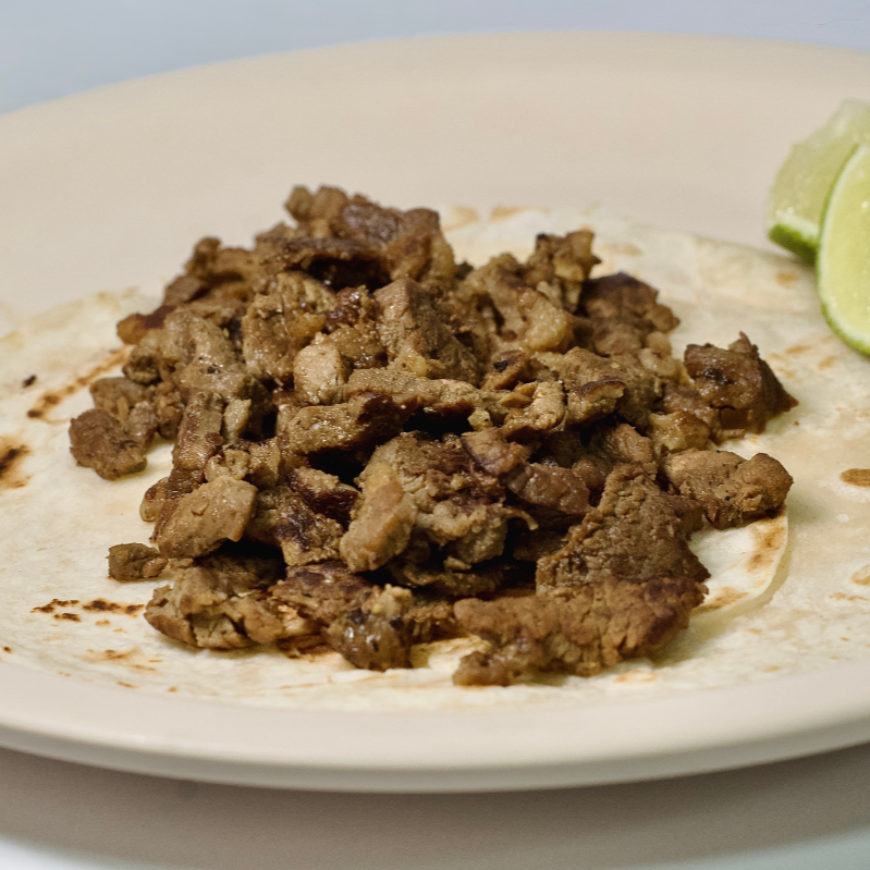 Taco de Asada (tortilla de Harina)