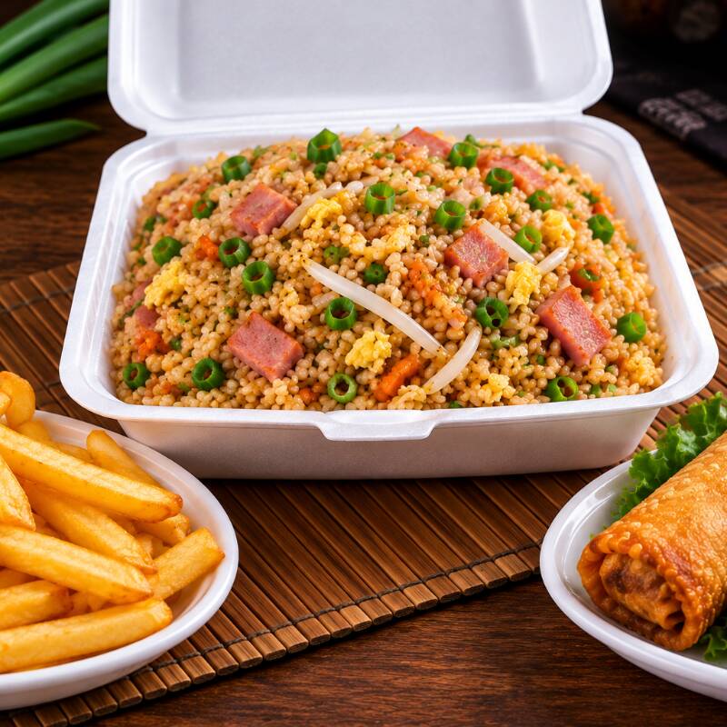 Combo Arroz Chino Super + Papas o Lumpias