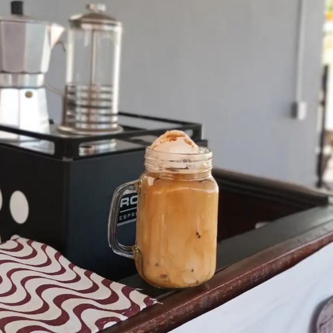Latte con Helado