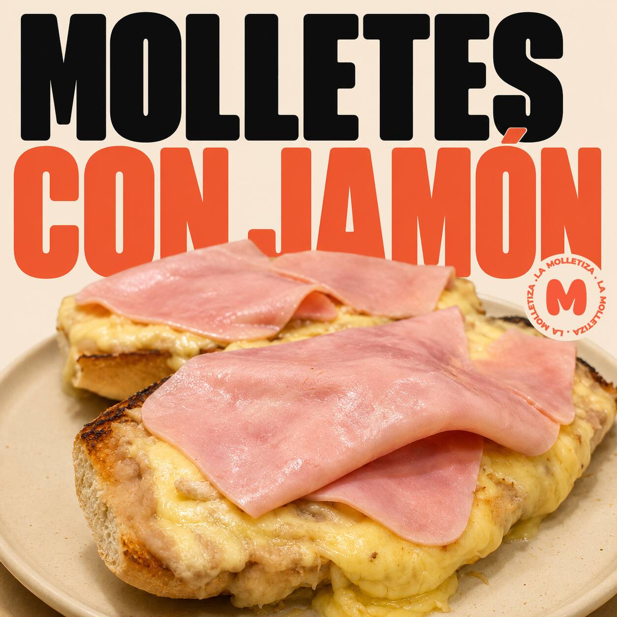 MOLLETES CON JAMÓN
