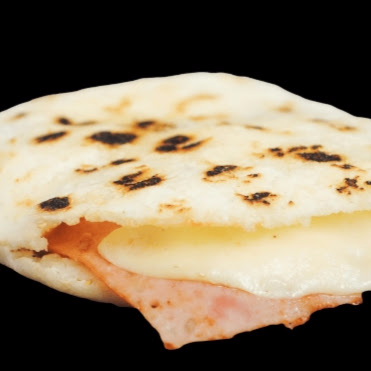 arepa jamon queso