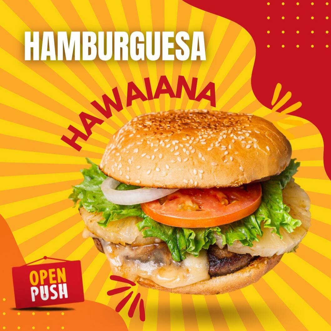 🍔Hamburguesa Hawaiana Grande🍔