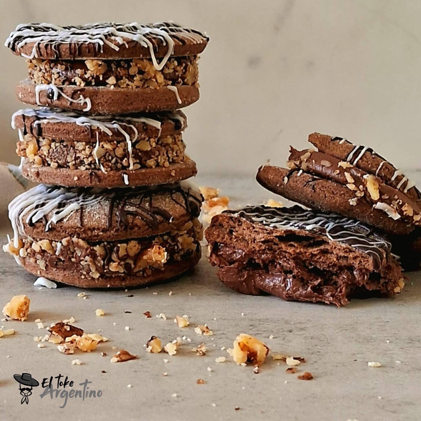 Alfajor Crema de Avellanas Cajita con 4 Unidades