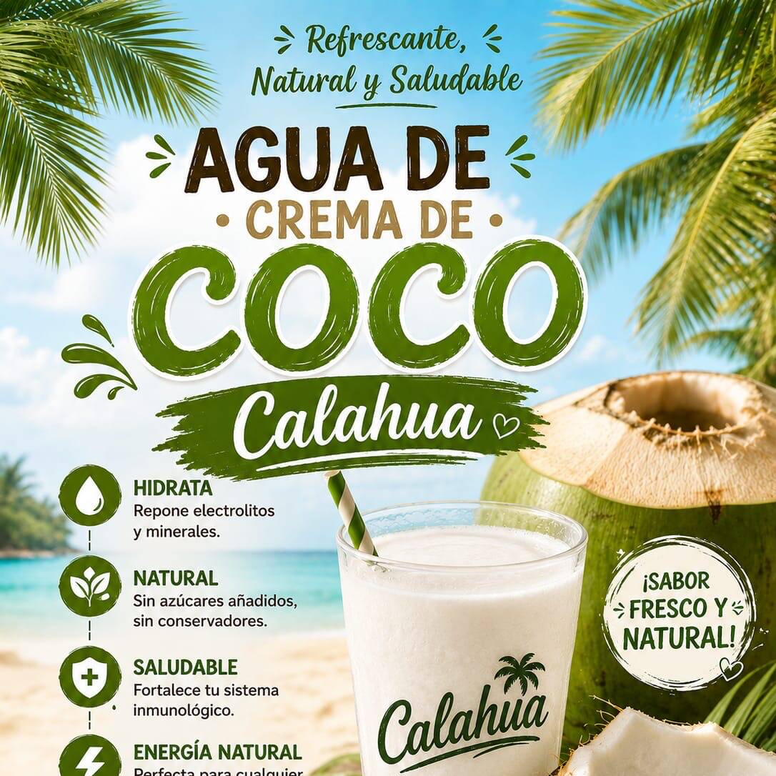 Agua de crema de coco 500 ml