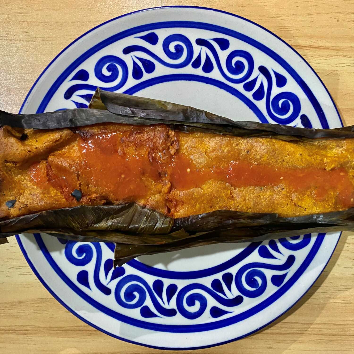 Tamal Horneado en Piedra a la Leña de Pollo Gde.