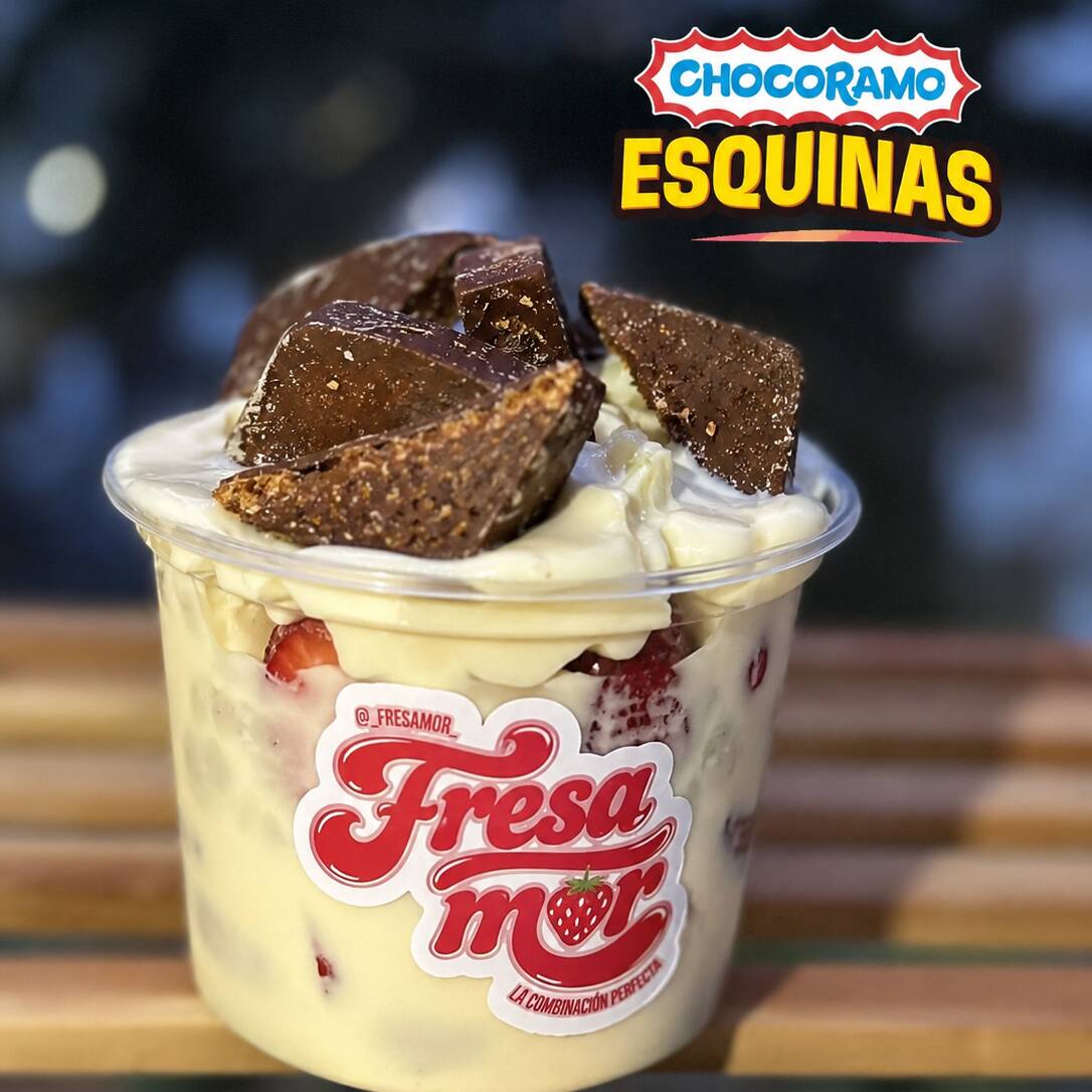 16 Oz Chocoesquinas Fresamor.