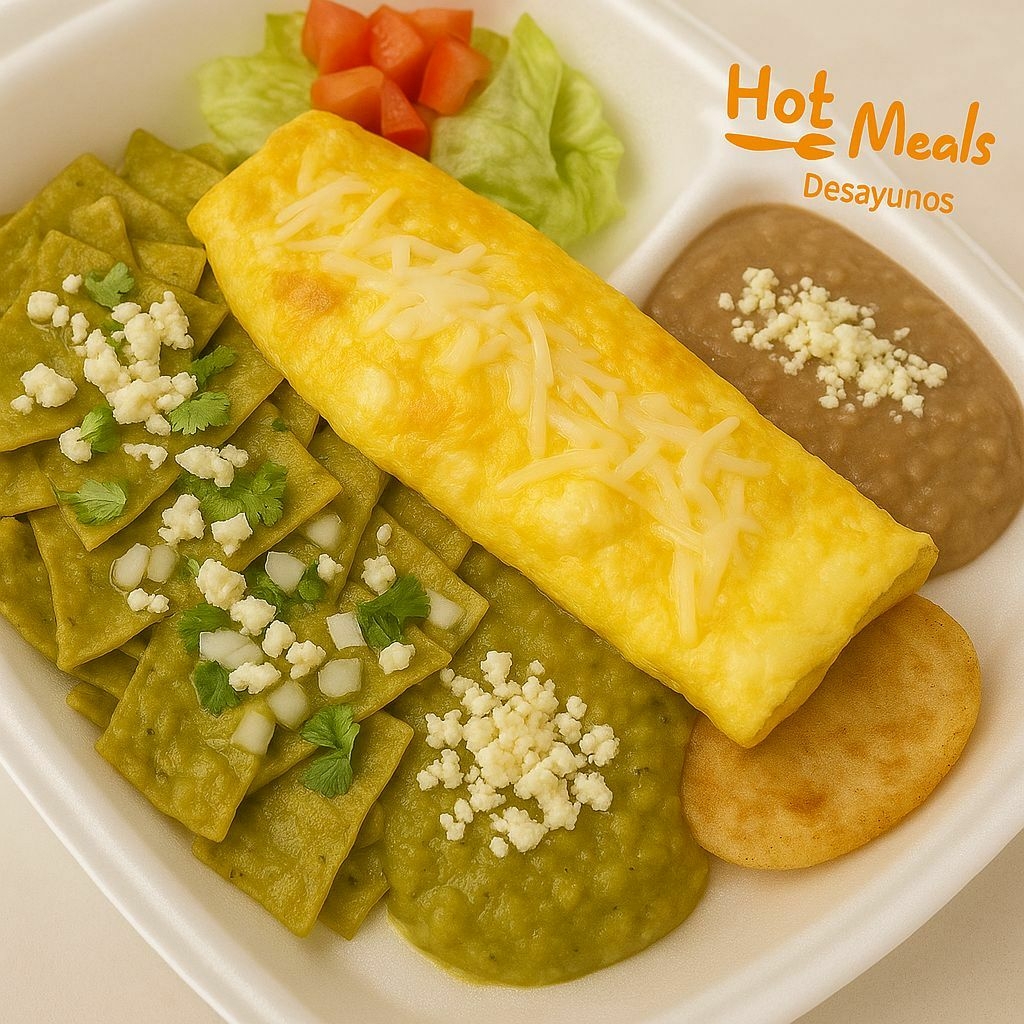 Chilaquiles Verdes Con Huevos