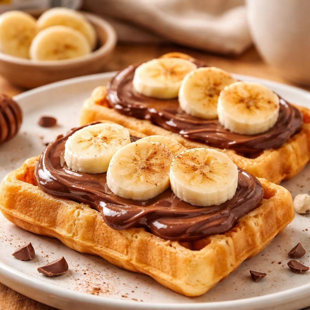 Waffle Banana Nutella