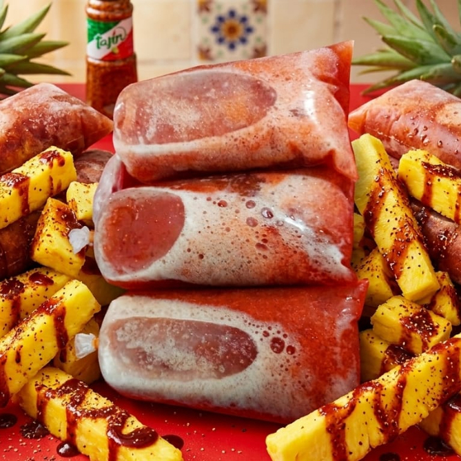 bolis de pina con chamoy