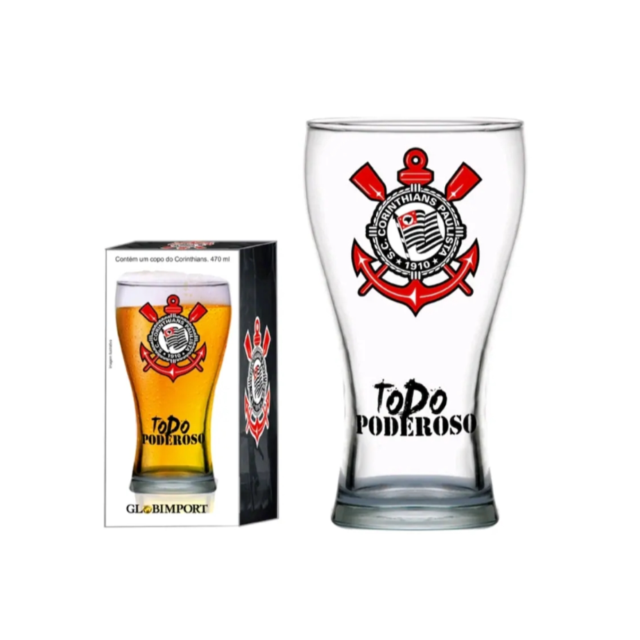 Copo Corinthians 'Todo Poderoso' 470ml
Excelente opção para presentear.