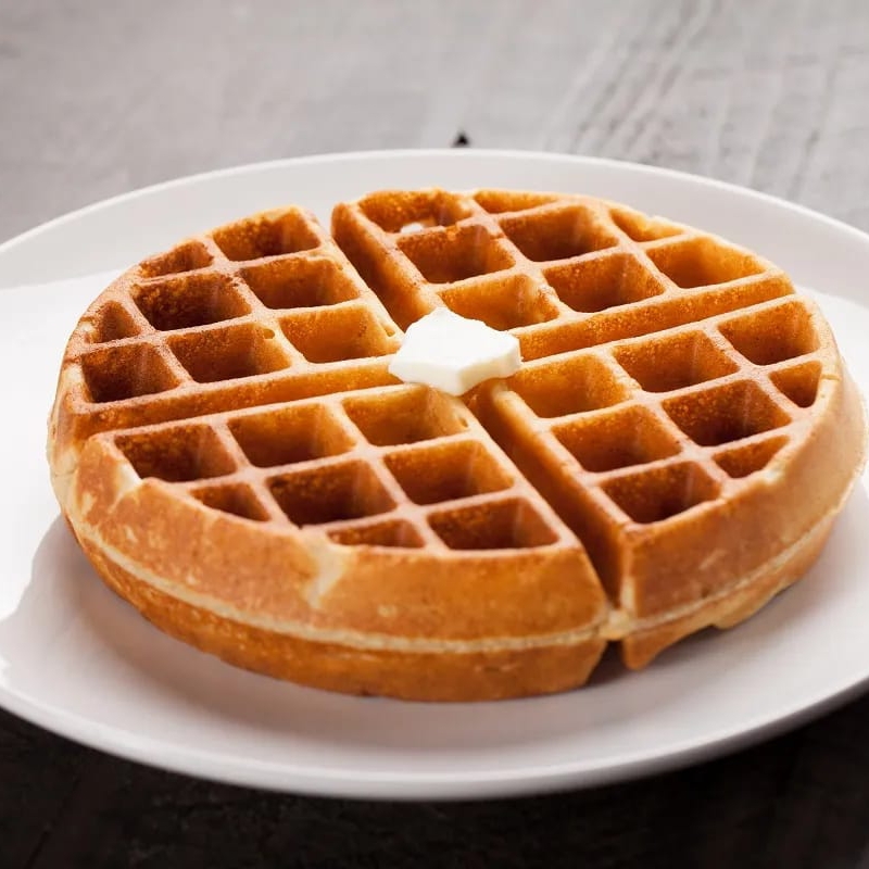 Waffle con untable