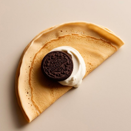 Crepa de Queso Philadelphia con Oreo