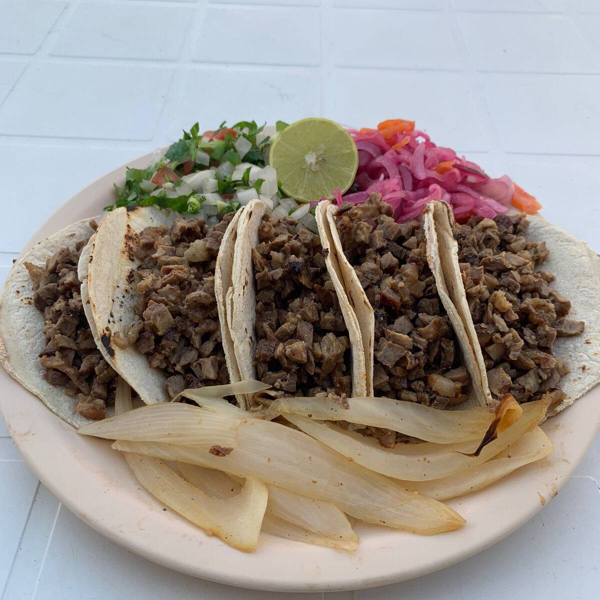 5 Tacos en Harina