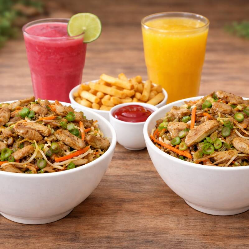 Combo Qi Wok Pollo para 2