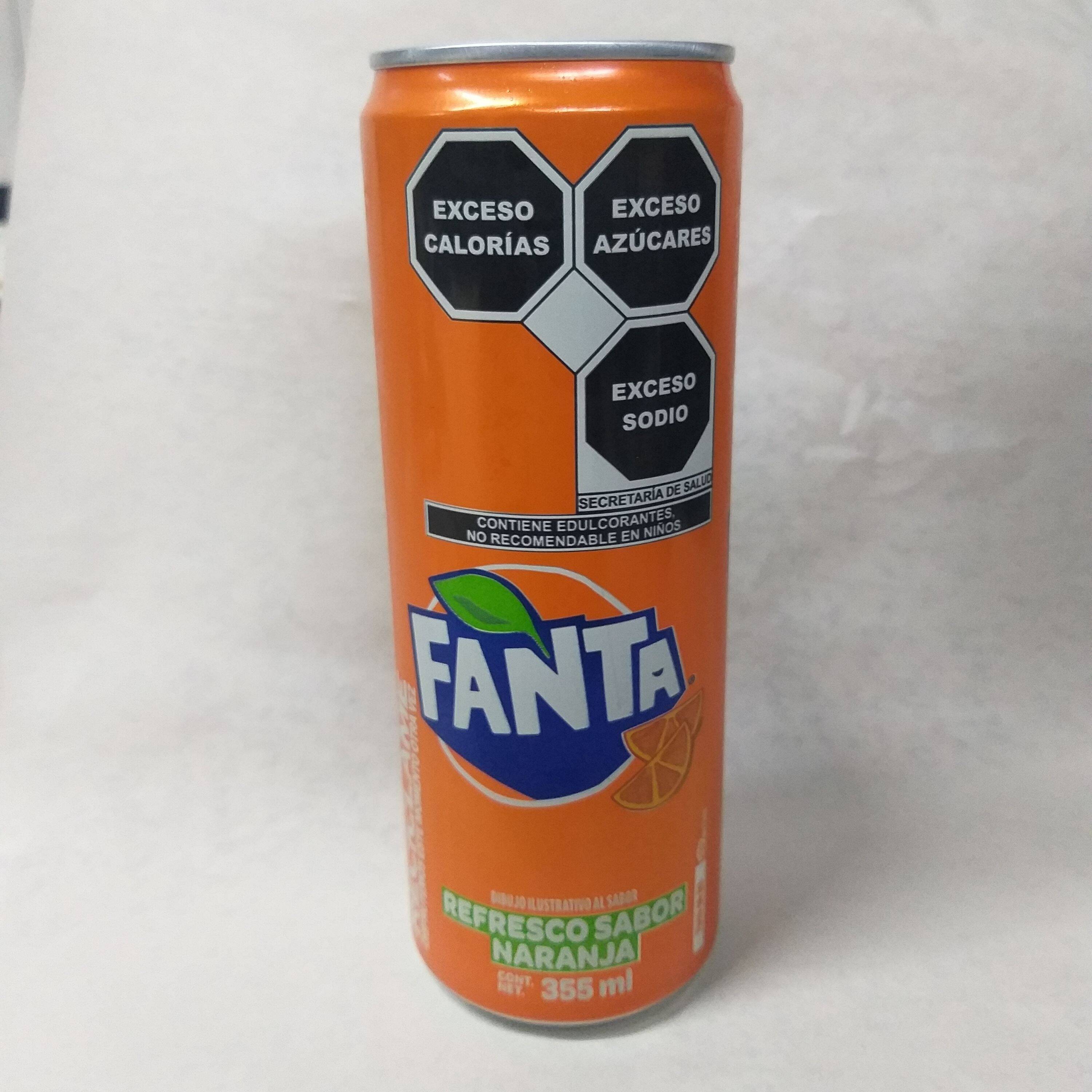 Fanta de naranja lata 355ml