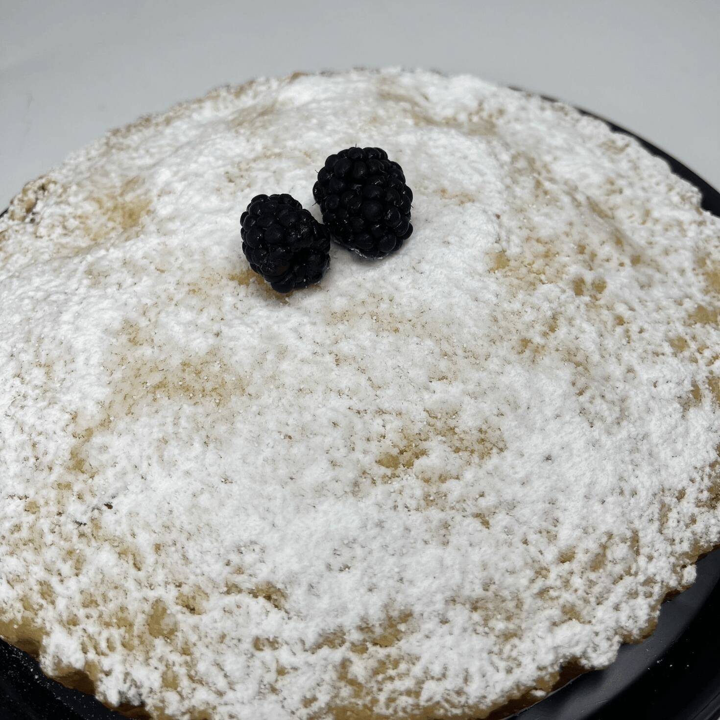 Tarta de manzana con crumble de nuez.