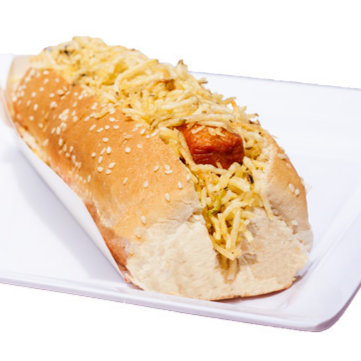 Perro Americano + porción de papa