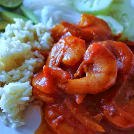 Camarones a la Diabla