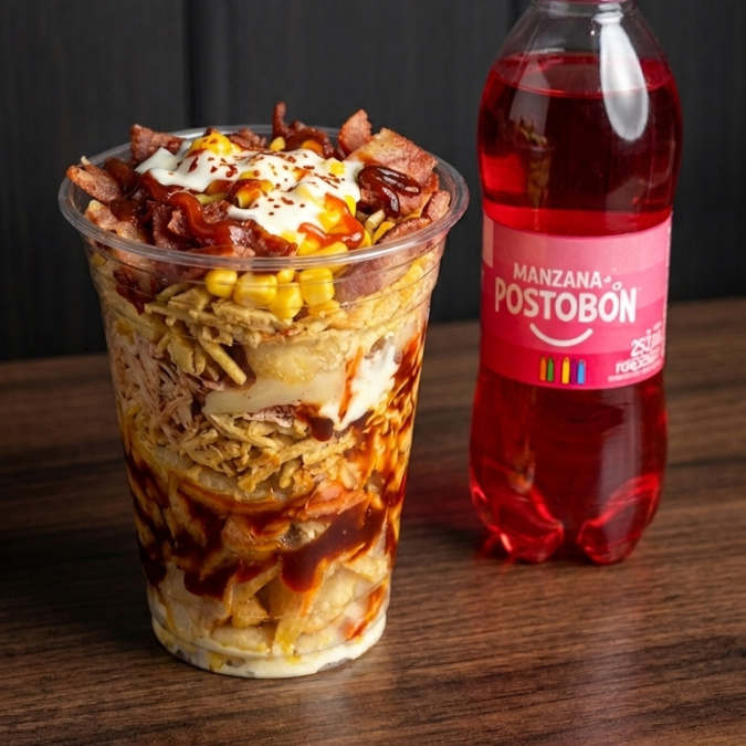 Combo SALCHI VASO + GASEOSA